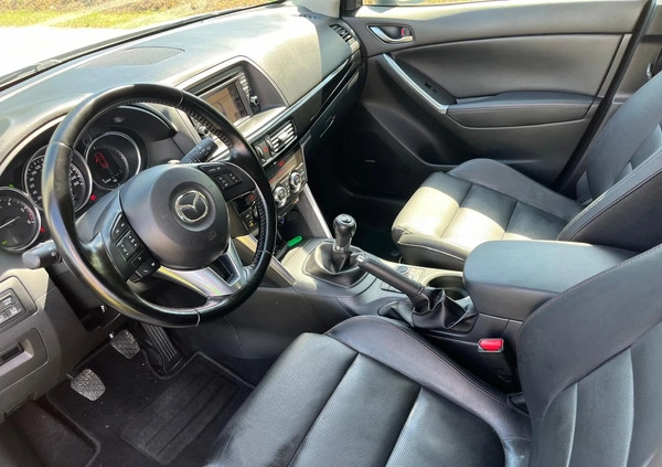 Mazda CX-5 cena 39999 przebieg: 155000, rok produkcji 2014 z Biała małe 742